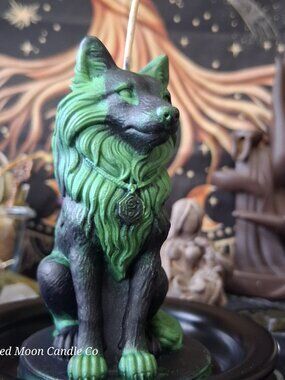 Hekate's Hounds Wolf Candle
